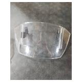 PACEWALKER Universal Motorcycle Windshield Extension Motorcycle Wind Deflector Adjustable Clip-on Windscreen Visor Fit for Most Motorcycle Scooter Dirt Bikes (Transparent)