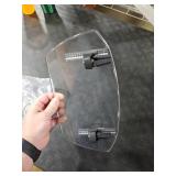 PACEWALKER Universal Motorcycle Windshield Extension Motorcycle Wind Deflector Adjustable Clip-on Windscreen Visor Fit for Most Motorcycle Scooter Dirt Bikes (Transparent)