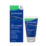 Differin Acne Face Wash with 5% Benzoyl Peroxide, Daily Deep Cleanser by the makers of Differin Gel, Gentle Skin Care for Acne Prone Sensitive Skin, 4 oz (Packaging May Vary)