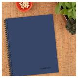 Cambridge Limited Business Notebook, Legal Ruled, 8-1/4 x 11, 80 Sheets, Soft Touch Flexible Cover, Wirebound, Blue (UN06062-20)