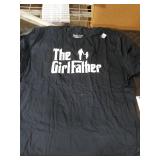 Threadrock The Girl Father Funny Dad of Girls Daddy Daughter T-Shirt 3XLT