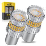 AILEO PY21W 7507 BAU15S LED Bulb Amber Turn Signal Light, 2024 Upgrade 500% Brighter Unique 1:1 Design - 1156 2641A 12496 7507AST LED Bulbs Yellow with Projectors, CANBUS for Turn Signal Light,2 PCS