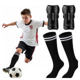 TAGVO Soccer Shin Guards and Socks for Kids Youth, Lightweight Soccer Shin Pads Protective Defender Gear for 3-5, 5-10, 10-15 Years Old Children Teen Boys Girls Sports Game