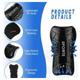 TAGVO Soccer Shin Guards and Socks for Kids Youth, Lightweight Soccer Shin Pads Protective Defender Gear for 3-5, 5-10, 10-15 Years Old Children Teen Boys Girls Sports Game
