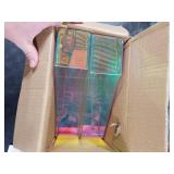 Engrowtic 2 Pcs Iridescent Vertical Magazine File Holder Acrylic Magazine Holder Storage Organizer Plastic Clear Acrylic Rack for Office Classroom Home Document Paper Book Collection