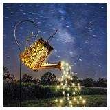 Solar Garden Watering Can Lights with Cascading Lights,Solar Fairy Yard Lights Outdoor,Lanterns Decorative Outdoor for Garden Decor,Fairy Gardening Gifts for Mom Birthday,Fall Decor for Patio Yard
