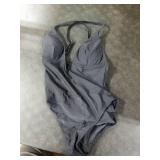 CUPSHE One Piece Swimsuit for Women Bathing Suit Cut Out Cross Back Tie Deep V Neck Ruched High Cut,S Black