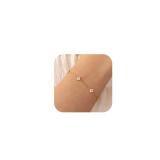 Bheop Bracelets for Women 14K Real Gold Plated Bracelet Small Clover Flower Charm Pendant Stackable Link Chain Hypoallergenic Body Jewelry Cute Trendy Gifts