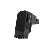 EZDIY-FAB Shield Series 8-Pin PCIe GPU Power Adapter,90-Degree Angled Connector, Aluminum Design for Graphics Cards Reverse Type,Black-1 Pack