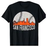 San Francisco Baseball Skyline T-Shirt Ladies XS