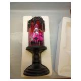 Eldnacele Halloween Snow Globe Candles Lighted Lamp, Battery Operated Spinning Water Glittering Tornado Flameless Candles Table Centerpiece for Halloween Decoration Indoor(Ghost) - Retail: $16