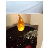 Eldnacele Halloween Snow Globe Candles Lighted Lamp, Battery Operated Spinning Water Glittering Tornado Flameless Candles Table Centerpiece for Halloween Decoration Indoor(Ghost) - Retail: $16