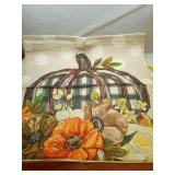 GEEORY Fall Throw Pillow Covers 18x18 Inch Set of 4, Pumpkins Floral Wreath Mason Jars Blessed Autumn Seasonal Decorative Farmhouse Decoration for Home G558-18 - Retail: $20