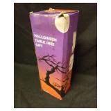 Dazzle Bright 2 Pack 20 Inch Orange & Purple Lighted Halloween Birches Tree Decor, 24 LED Battery Operated Halloween Decorations Artificial Black Spooky Tree with Timer for Indoor Home Party - Retail: