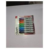 Sharpie Permanent Markers  Chisel Tip  Assorted Colors  8 Count