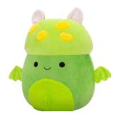 Squishmallows Original 14-Inch Earling Neon Green Mushroom Bat
