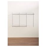 Rubbermaid Configurations Custom Closet Kit 3-6 Ft. Adjustable Metal Wire Shelving White Finish Expandable Organization System Hardware Included for Home Closet/Pantry/Laundry/Mudroom - Retail: $132