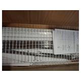 Rubbermaid Configurations Custom Closet Kit 3-6 Ft. Adjustable Metal Wire Shelving White Finish Expandable Organization System Hardware Included for Home Closet/Pantry/Laundry/Mudroom - Retail: $132