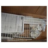 Rubbermaid Configurations Custom Closet Kit 3-6 Ft. Adjustable Metal Wire Shelving White Finish Expandable Organization System Hardware Included for Home Closet/Pantry/Laundry/Mudroom - Retail: $132