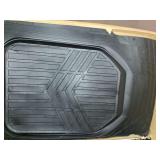 Amazon Basics 4-Piece Heavy Duty PVC Floor Mats with Cargo Liner and Rear, Waterproof Trim To Fit Car Mats, Black