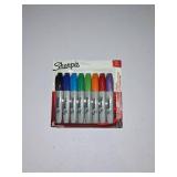 Sharpie Permanent Markers Chisel Tip Marker Set Poster Markers For Wood Plastic And More Assorted Colors 8 Count