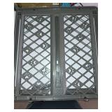 MYPET North States Paws Portable Pet Gate: 26-40\" Wide. Pressure Mount. No Tools Needed. Made in USA, 23" Tall, Expandable, Durable Dog Gates for Doorways, Fieldstone Gray