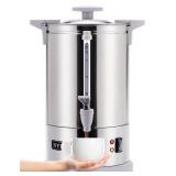 SYBO SR-CP-50B Commercial Grade Stainless Steel Percolate Coffee Maker Hot Water Urn for Catering, 50-Cup 8 L, Grey