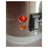 SYBO SR-CP-50B Commercial Grade Stainless Steel Percolate Coffee Maker Hot Water Urn for Catering, 50-Cup 8 L, Grey