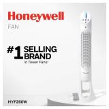 Honeywell QuietSet Whole Room Oscillating Tower Fan with Remote, White, HYF260