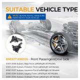 PAROD Steering Knuckle Assembly Fit for Subaru Baja 2003-2006, Forester 2003-2008, Impreza 2000-2007, Legacy/Outback 2000-2004 Front Left&Right Replace#698327 698326