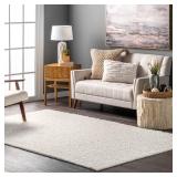 nuLOOM Marlow Machine Washable Soft Shaggy Faux Sheepskin Area Rug, 3x5, White