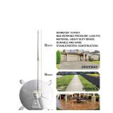 16 Pressure Washer Surface Cleaner, Stainless Steel Surface Cleaner with 4 Wheels for Concrete, Patio, Sidewalk, Deck, Pathway 1/4" Quick Connector, 2 Extension Wand, 4000 PSI - Retail: $68"
