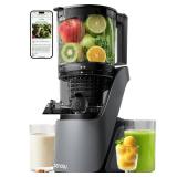 Canoly C16 Cold Press Juicer, 6 Extra Wide Feed Chute, 3-IN-1 Strainers (Juice & Sorbet & Nut Milk), Powerful AC Brushless Motor, Self Precut System, Juicer Machines with BPA-Free (Space Gray)"