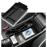 Center Console Organizer Tray Compatible with Honda HRV 2023 2024 2025 Accessories, Armrest Storage Box for HRV EX/EX-L/LX/SE/Sport/Touring,Black Trim