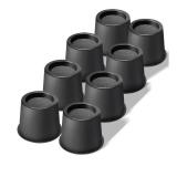Bed Riser/Furniture Lift Bed/Bed risers/Furniture Lifter/Table risers/Frame Risers Create Under Bed Storage Heavy Duty for Furniture Height Adjustment Round Black (8 Pack, 4 Inch)