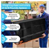 Simpli-Magic Heavy Duty Padded Moving Blankets 72 x 40" 12 Pack Packing Blankets, Furniture Covers for Moving
