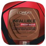 FACTORY SEALED - L Oreal Paris Infallible Fresh Wear Foundation in a Powder  Mocha - 370  0.31 oz
