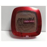 FACTORY SEALED - L Oreal Paris Infallible Fresh Wear Foundation in a Powder  Mocha - 370  0.31 oz
