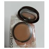 FACTORY SEALED - Covergirl Clean Invisible Pressed Powder, Lightweight, Breathable, Vegan Formula, Tawny 165, 0.38oz