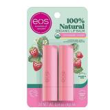 FACTORY SEALED - eos 100% Natural & Organic Strawberry Sorbet Lip Balm - 0.28oz/2pk