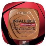 FACTORY SEALED - L Oreal Paris Infallible Up to 24H Fresh Wear Pressed Powder  Sienna  0.31 oz