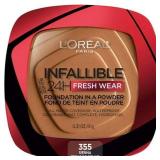 FACTORY SEALED - L Oreal Paris Infallible Up to 24H Fresh Wear Pressed Powder  Sienna  0.31 oz