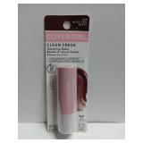 FACTORY SEALED - CoverGirl Clean Fresh Tinted Lip Balm, Vegan Formula, Hydrating, Natural Finish, Bliss You Berry, 1 Count