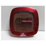 FACTORY SEALED - L Oreal Paris Infallible Fresh Wear 24 Hr Liquid Foundation Makeup  375 Deep Amber  1 fl oz