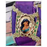 Princess Jasmine Costume Set with Decorated Shoes
