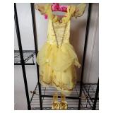 Disney Princess Belle Costume- Yellow Ball Gown with Matching Shoes