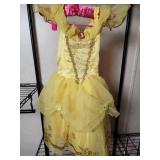 Disney Princess Belle Costume- Yellow Ball Gown with Matching Shoes