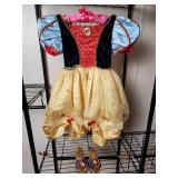 Disney Princess Snow White Costume with Matching Shoes (S?)