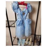 Disney Princess Cinderella Costume with Matching Shoes and Socks (S)?