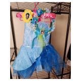 Disney Princess Blue Tulle Fairy  Party Dress Costume (S)?